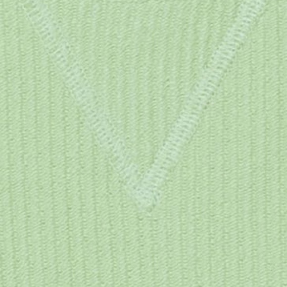 NWT VS Pink Heavyweight Rib Crew Sweatshirt - Lime Green - Picture 4 of 9